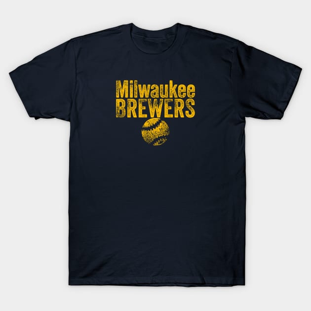 Brewers Vintage Weathered T-Shirt by Throwzack